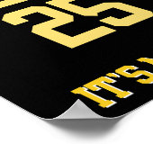 2025 MY YEAR Motivation Zitat Poster (Ecke)