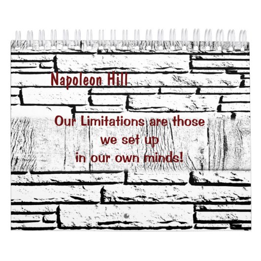 2025 Napoleon Hill, Unsere Grenzen Kalender (Titelbild)
