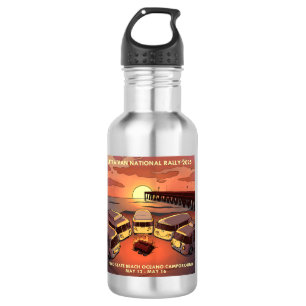 2025 Nationale Kundgebung Logo Wasserflasche