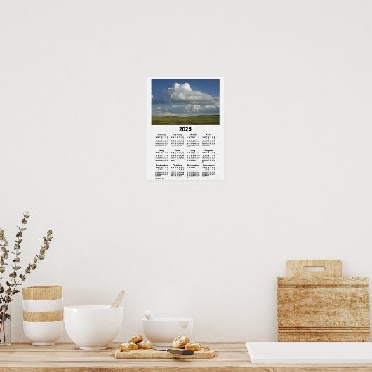 2025 Nebraska Sandhills Calendar von Janz Poster (Küche)