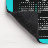 2025 Neon 52 Weeks ISO Kalender von Janz Two Tone Mousepad (Ecke)