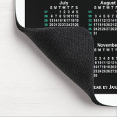 2025 Neon 52 Weeks ISO Kalender von Janz Two Tone Mousepad (Ecke)