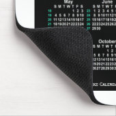 2025 Neon 52 Weeks ISO Kalender von Janz Two Tone Mousepad (Ecke)