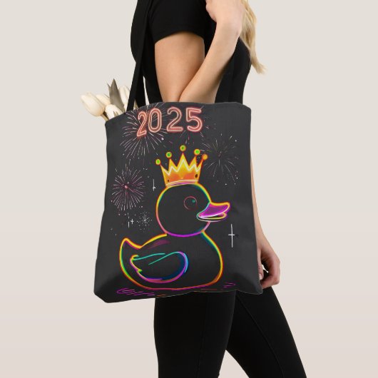 2025 Neon Duck Fireworks Celebration Tasche (Von Nahem)