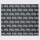 2025 Neon Sign on Brick Geschenkpapier (Flach)
