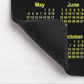 2025 Neon Yellow Calendar von Janz Mousepad (Ecke)