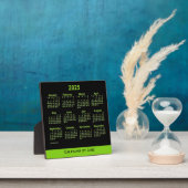2025 Neon Yellow Green Desk Calendar by Janz Fotoplatte (InSitu)