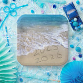 2025 Neues Party des tropischen Strandes Pappteller (Party)