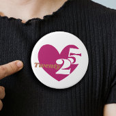2025 Neujahr Liebe 25 Abzeichen-Taste Button