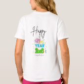 2025 New Year Celebration – Minimal Elegant Style T-Shirt (Rückseite)