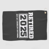 2025 nicht mehr mein Problem Golfhandtuch (Horizontal)