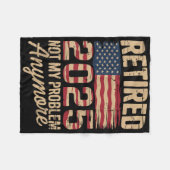 2025 nicht mehr mein Problem mit der US-Flagge R Fleecedecke (Vorderseite (Horizontal))