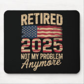 2025 nicht mehr mein Problem mit der US-Flagge R Mousepad (Vorne)