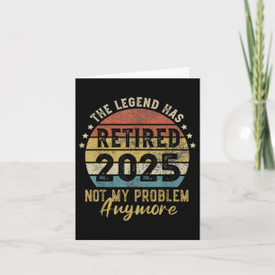 2025 nicht mehr mein Problem Vintager Retro Karte
