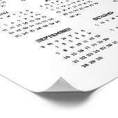 2025 Niedlicher Nuthatch-Poster-Kalender Poster (Ecke)