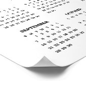 2025 Niedlicher Titmaus-Poster-Kalender Poster (Ecke)