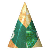 2025 NYE Party Hut in SUNSET STRIPPED Partyhütchen (Rückseite)