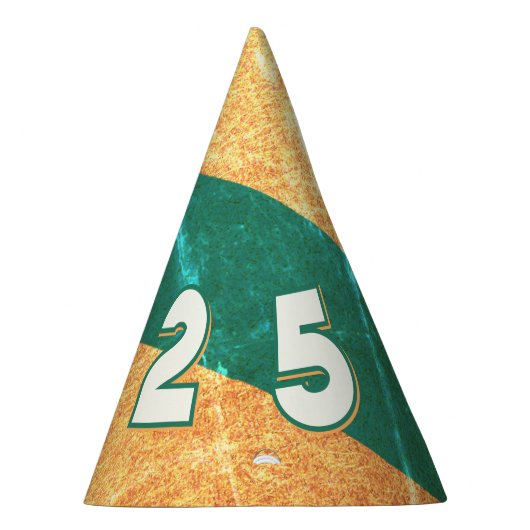 2025 NYE Party Hut in SUNSET STRIPPED Partyhütchen (Rechts)