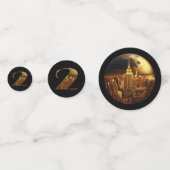 2025 Party-Ball-NYC Gold- Konfetti (Vorderseiten)