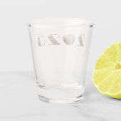 2025 Party-Ball-NYC Gold- Schnapsglas (Rückseite)