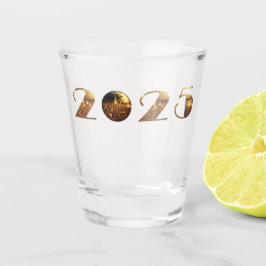 2025 Party-Ball-NYC Gold- Schnapsglas
