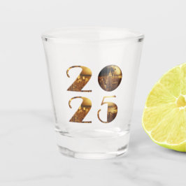 2025 Party-Ball-NYC Gold- Schnapsglas