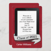 2025 Party für die Absolventen elektronischer Tabl Einladung (Vorne/Hinten)