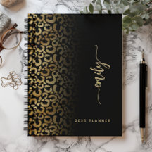 2025 Personalisierte Black Gold Leopard Spots