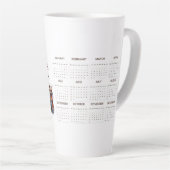 2025 Personalisierte Foto Kalender-Tasse Milchtasse (Rechte Ecke)