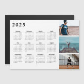 2025 Personalisierter Fotokalender Magnetkarte (Vorne/Hinten)
