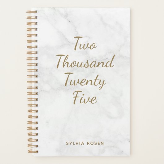 2025 Personalisierter Planer für den modernen grau (Vorderseite)