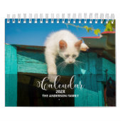 2025 Pet Custom Foto Chic Calligraphy Calendar Kalender (Titelbild)