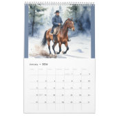 2025 Pferdereiten Reiten in allen Jahreszeiten Kalender (Jan 2026)