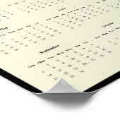 2025 Pferdewall-Kalender-Poster Poster (Ecke)