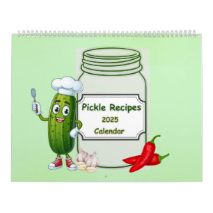 2025 Pickle Calendar mit Rezepten Kalender