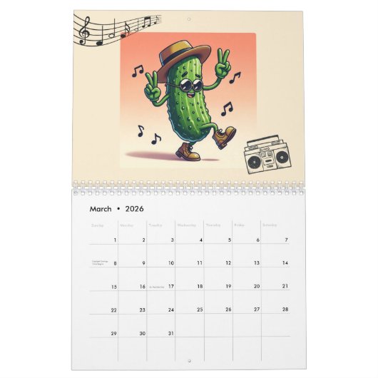 2025 Pickle-Zeichen Kalender (Mär 2026)