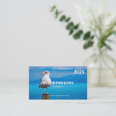 2025 Pocket Calendar Bird Visitenkarte (Stehend Vorderseite)