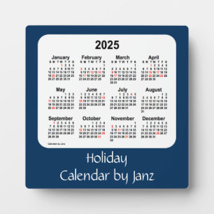 2025 Police Box Blue Holiday Calendar by Janz Fotoplatte