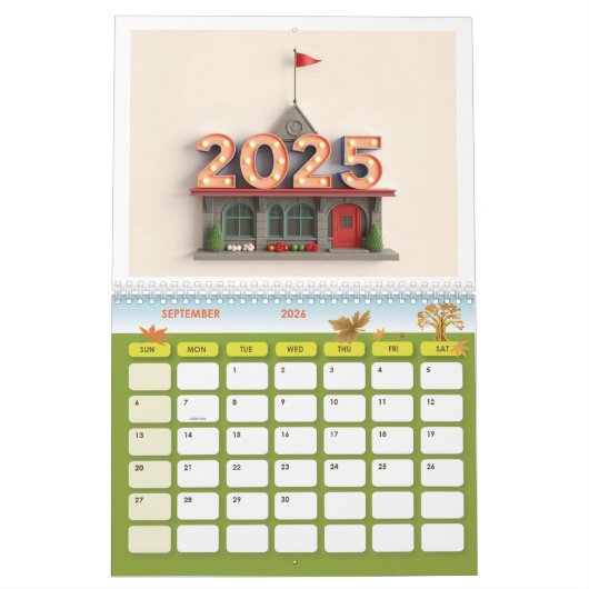 2025 Premium Wall Calendar - Stilvoll und funktion Kalender (Sep 2026)