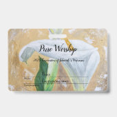 2025 Pure Worship acrylics customize text Ausweis (Rückseite)