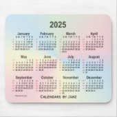 2025 Rainbow Cloud 52 Weeks Calendar by Janz Mousepad (Vorne)