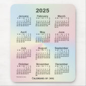 2025 Rainbow Cloud Calendar by Janz Mousepad (Vorne)