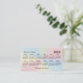2025 Rainbow Cloud Calendar by Janz Visitenkarte (Stehend Vorderseite)