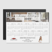 2025 Real Anwesen Realtor Marketing Kalender Magnetkarte (Vorne/Hinten)