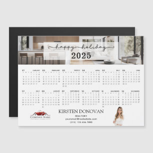 2025 Real Anwesen Realtor Marketing Kalender Magnetkarte