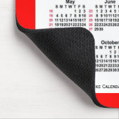 2025 Red 52 Weeks ISO Kalender von Janz Two Tone Mousepad (Ecke)