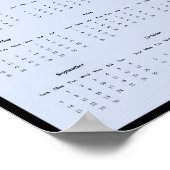 2025 Red Fox Kit Wall Calendar Poster (Ecke)