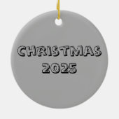 2025 Regenbogenherzen Keramik Ornament (Hinten)