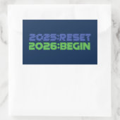 2025:RESET/2026:BEGIN Aufkleber (Tasche)