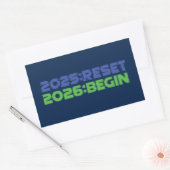2025:RESET/2026:BEGIN Aufkleber (Umschlag)